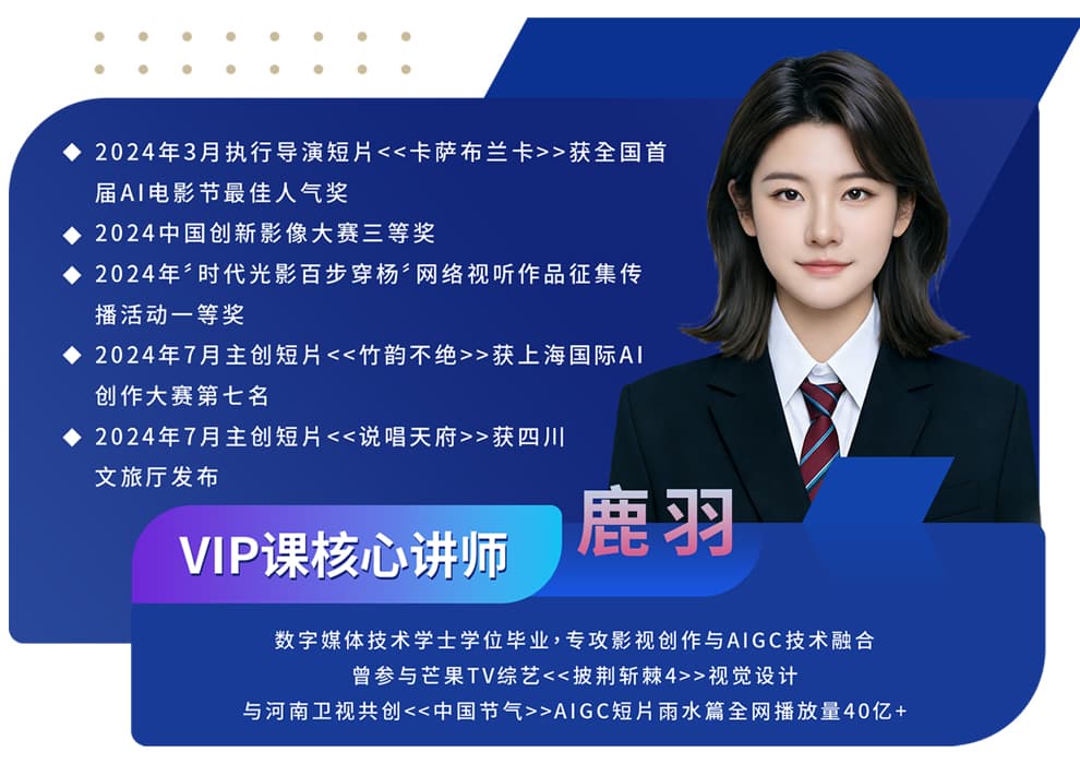 鹿羽老师资料图